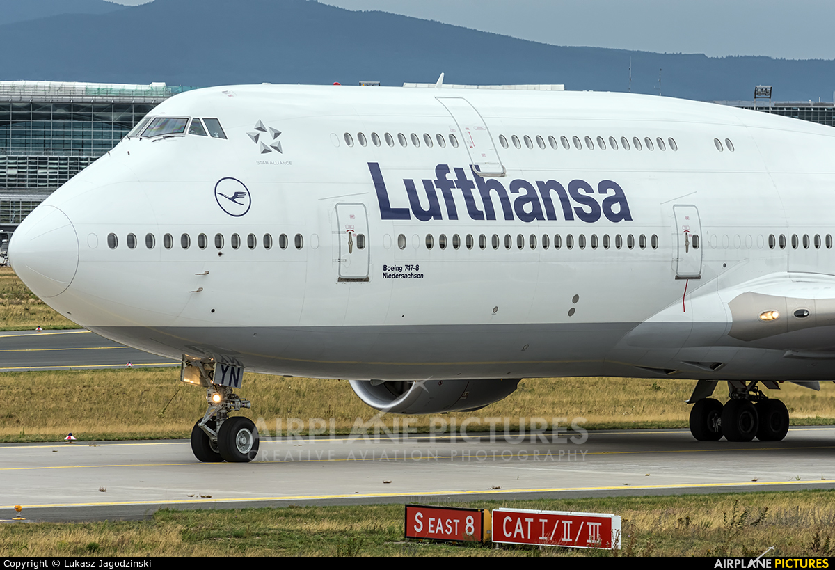 Lufthansa D-ABYN aircraft at Frankfurt