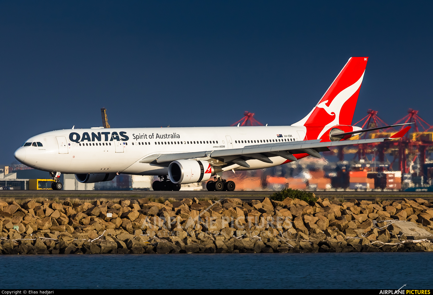 QANTAS VH-EBK aircraft at Sydney - Kingsford Smith Intl, NSW