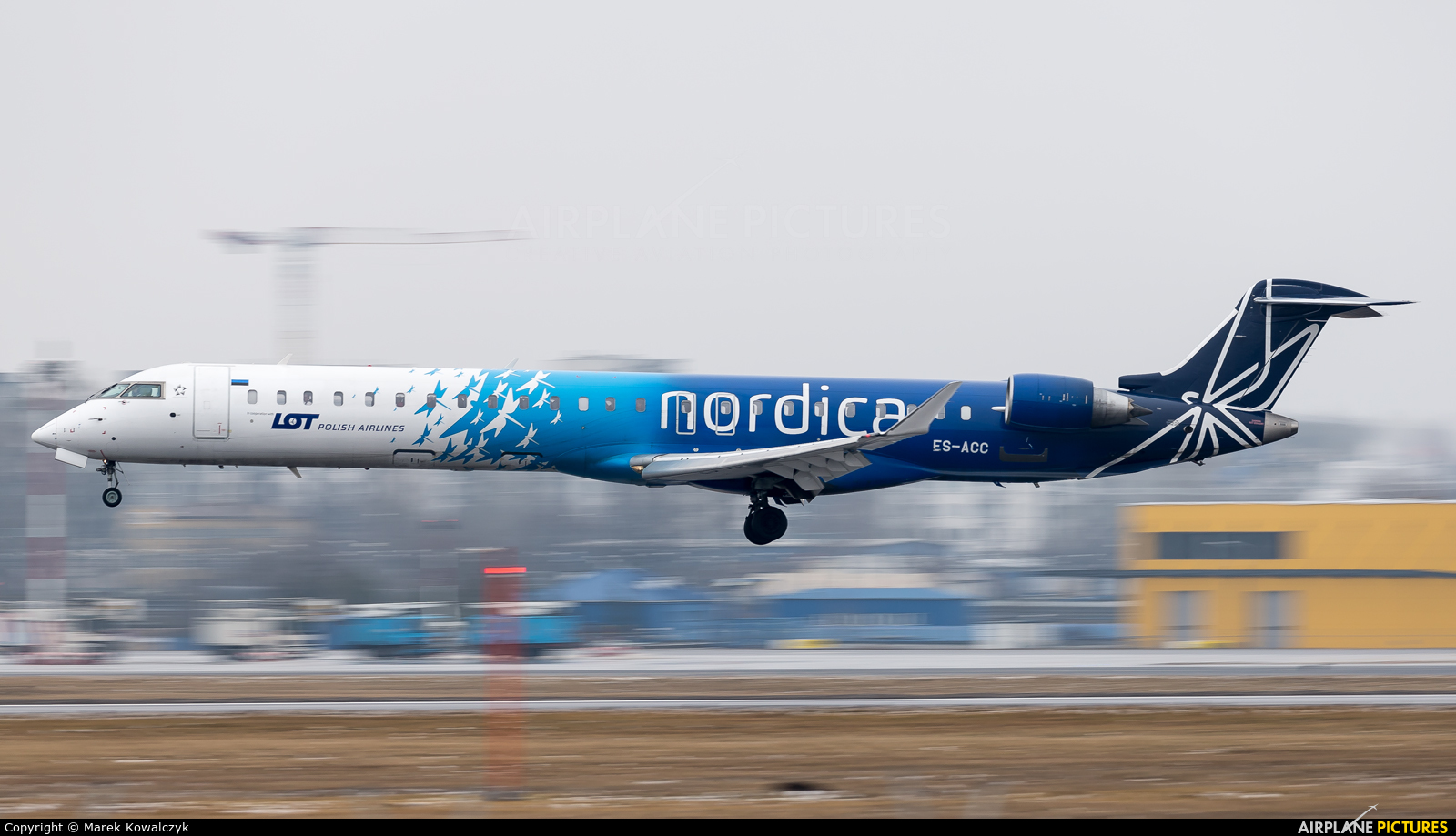 Nordica ES-ACC aircraft at Warsaw - Frederic Chopin
