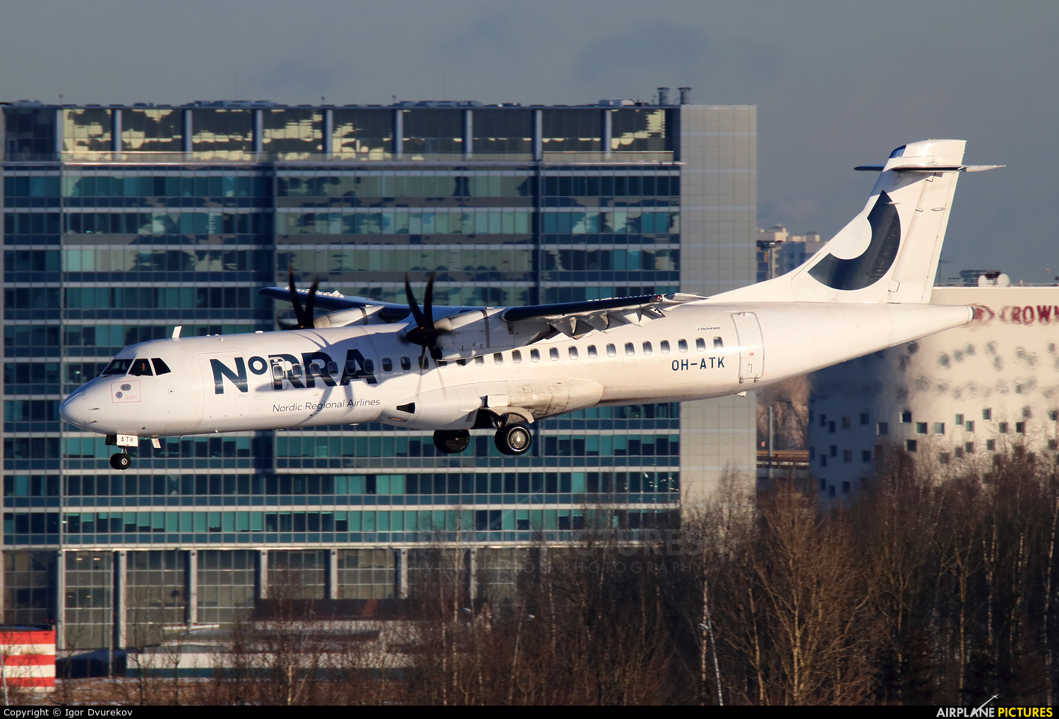 NoRRA - Nordic Regional Airlines OH-ATK aircraft at St. Petersburg - Pulkovo