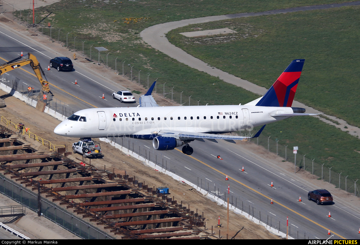 Delta Connection - Compass Airlines N624CZ aircraft at Los Angeles Intl