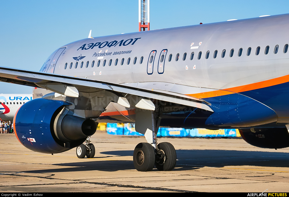 Aeroflot VP-BLR aircraft at Anapa Airport