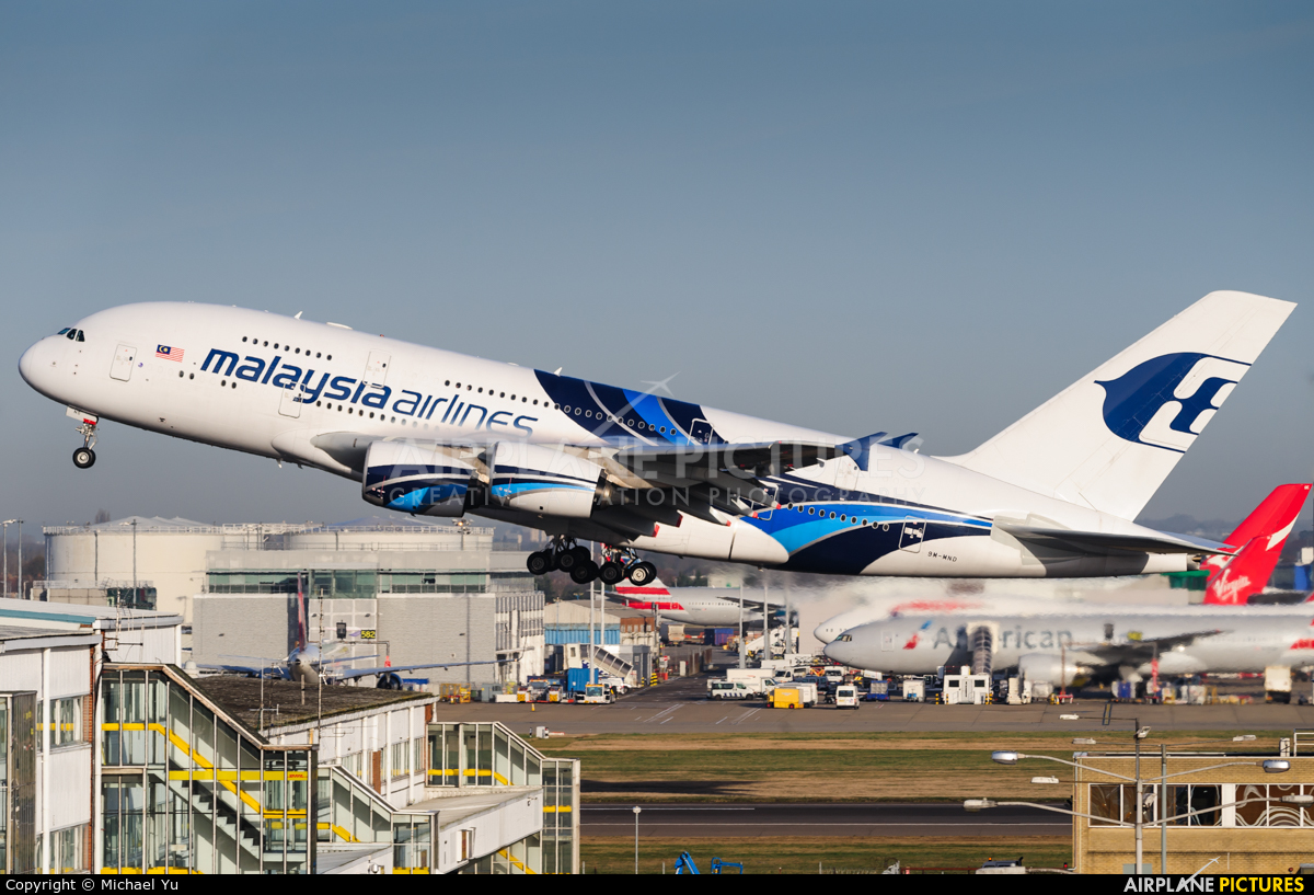 Malaysia Airlines 9M-MND aircraft at London - Heathrow