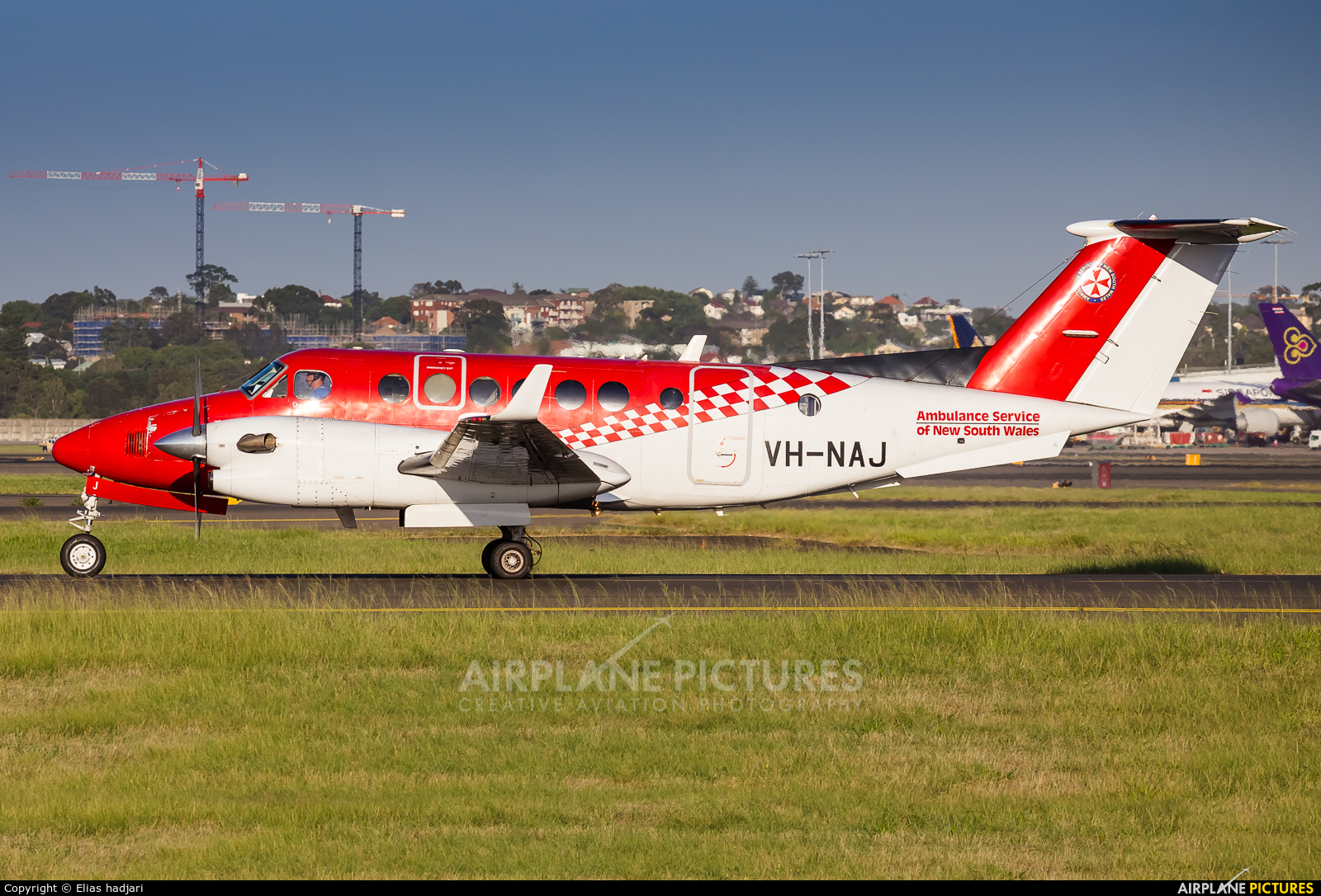 Ambulance Service of New South Wales VH-NAJ aircraft at Sydney - Kingsford Smith Intl, NSW