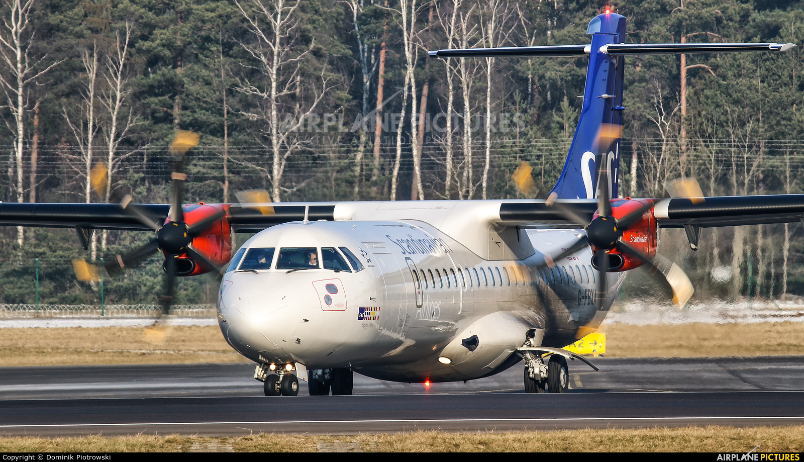 SAS - Scandinavian Airlines G-FBXA aircraft at Gdańsk - Lech Wałęsa