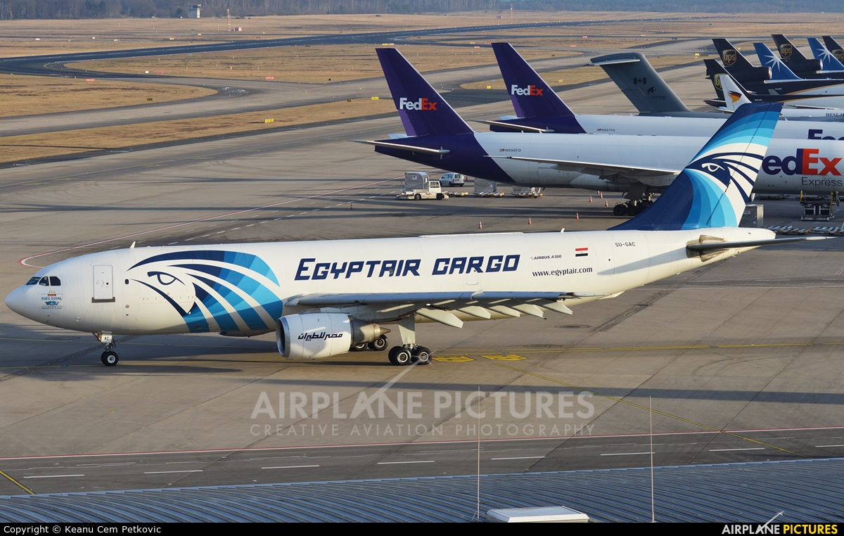 Egyptair Cargo SU-GAC aircraft at Cologne Bonn - Konrad Adenauer
