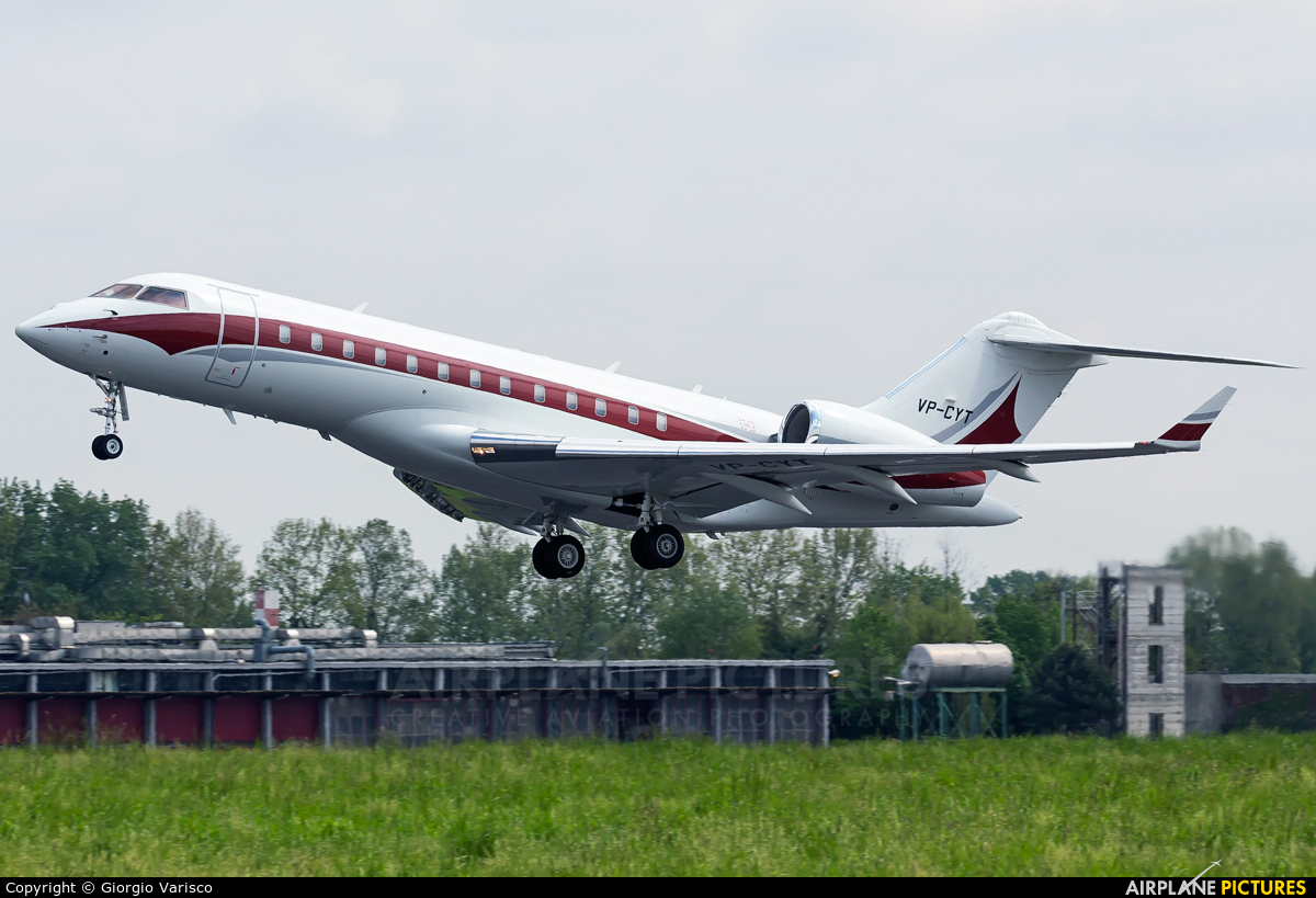 Private VP-CYT aircraft at Milan - Linate