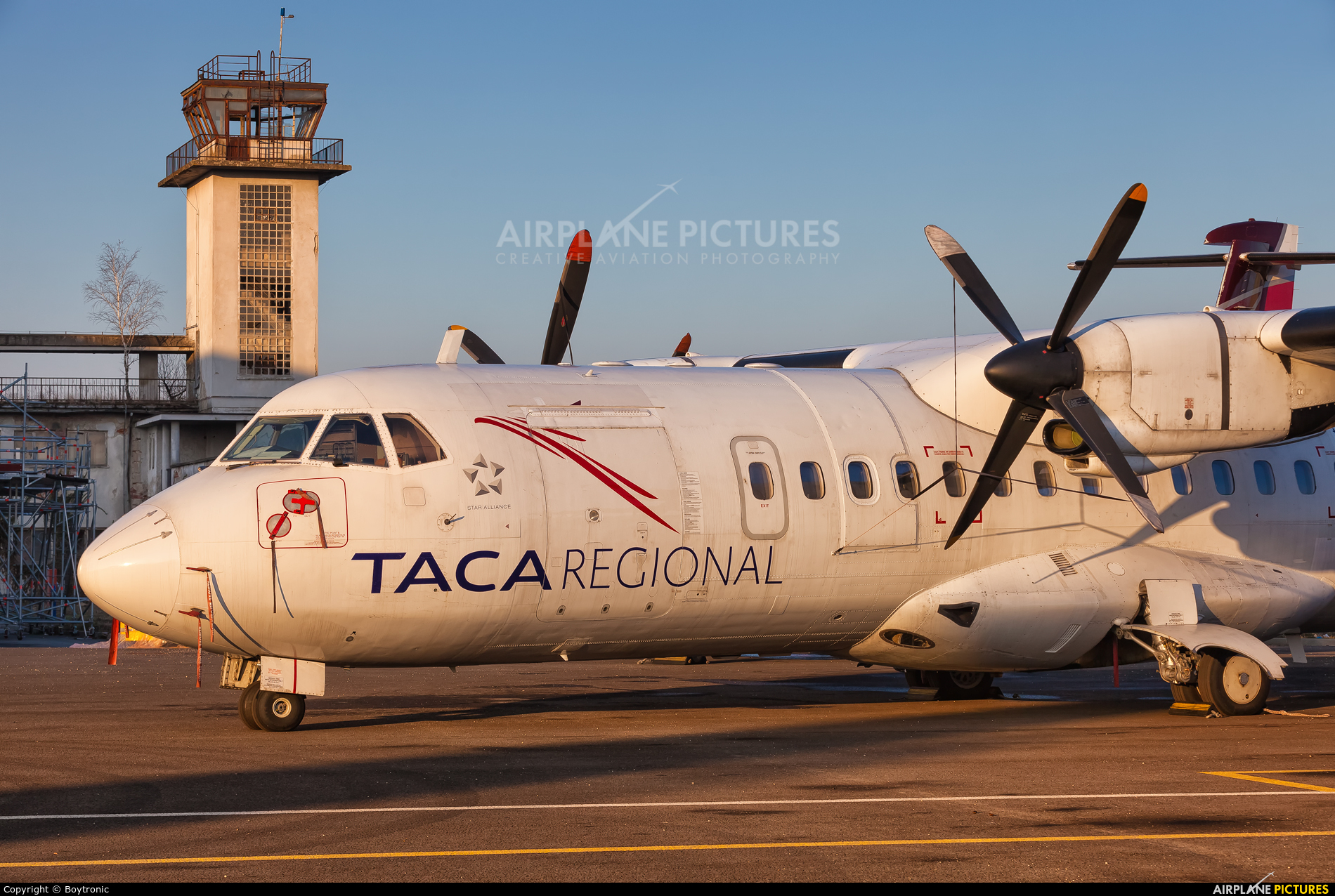 TACA Regional HR-AUX aircraft at Zagreb