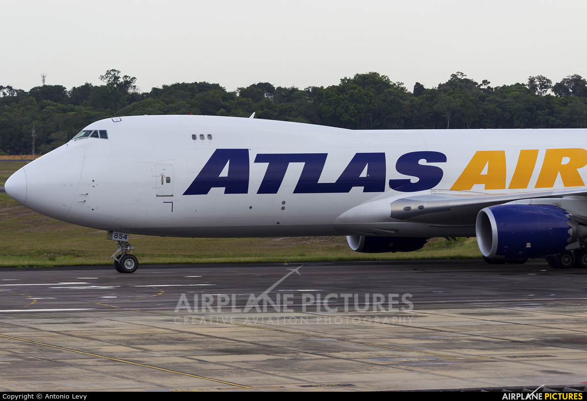 Atlas Air N854GT aircraft at Manaus - Eduardo Gomes