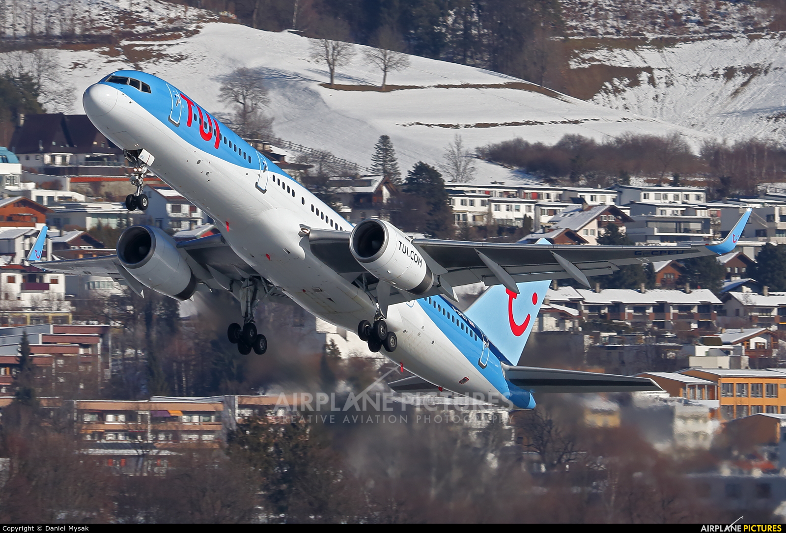 TUI Airways G-CPEU aircraft at Innsbruck