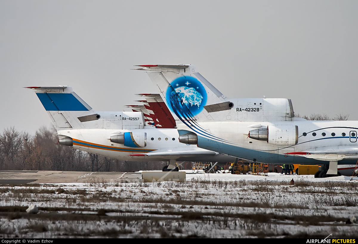 Saratov Airlines RA-42557 aircraft at Saratov Tsentralny