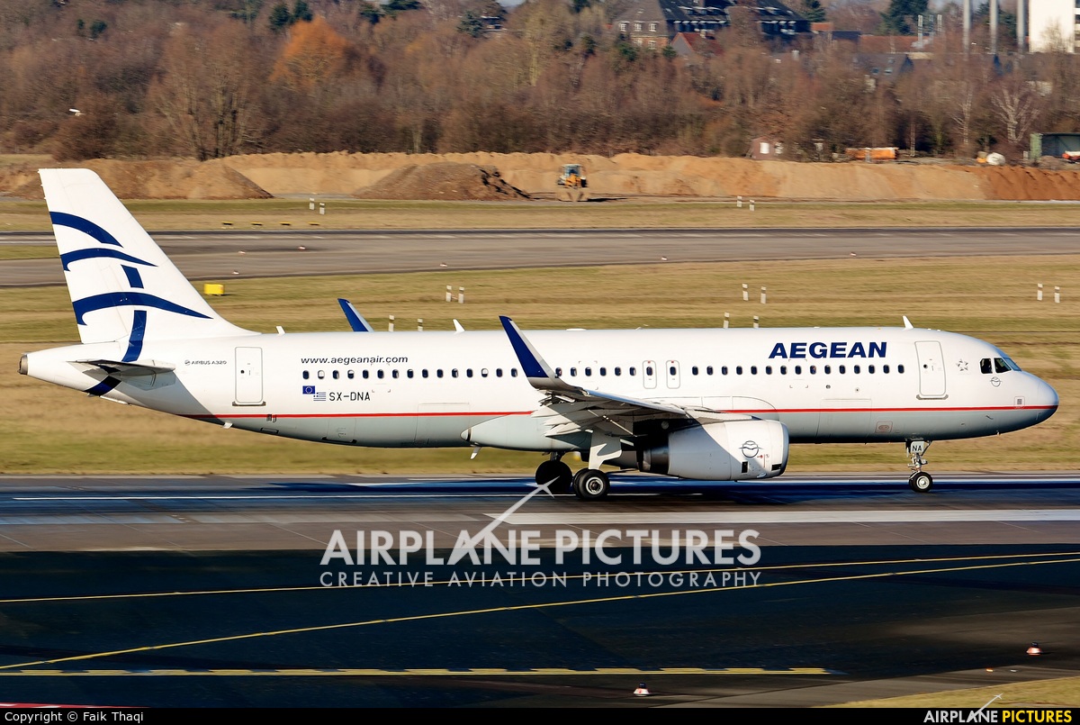 Aegean Airlines SX-DNA aircraft at Düsseldorf