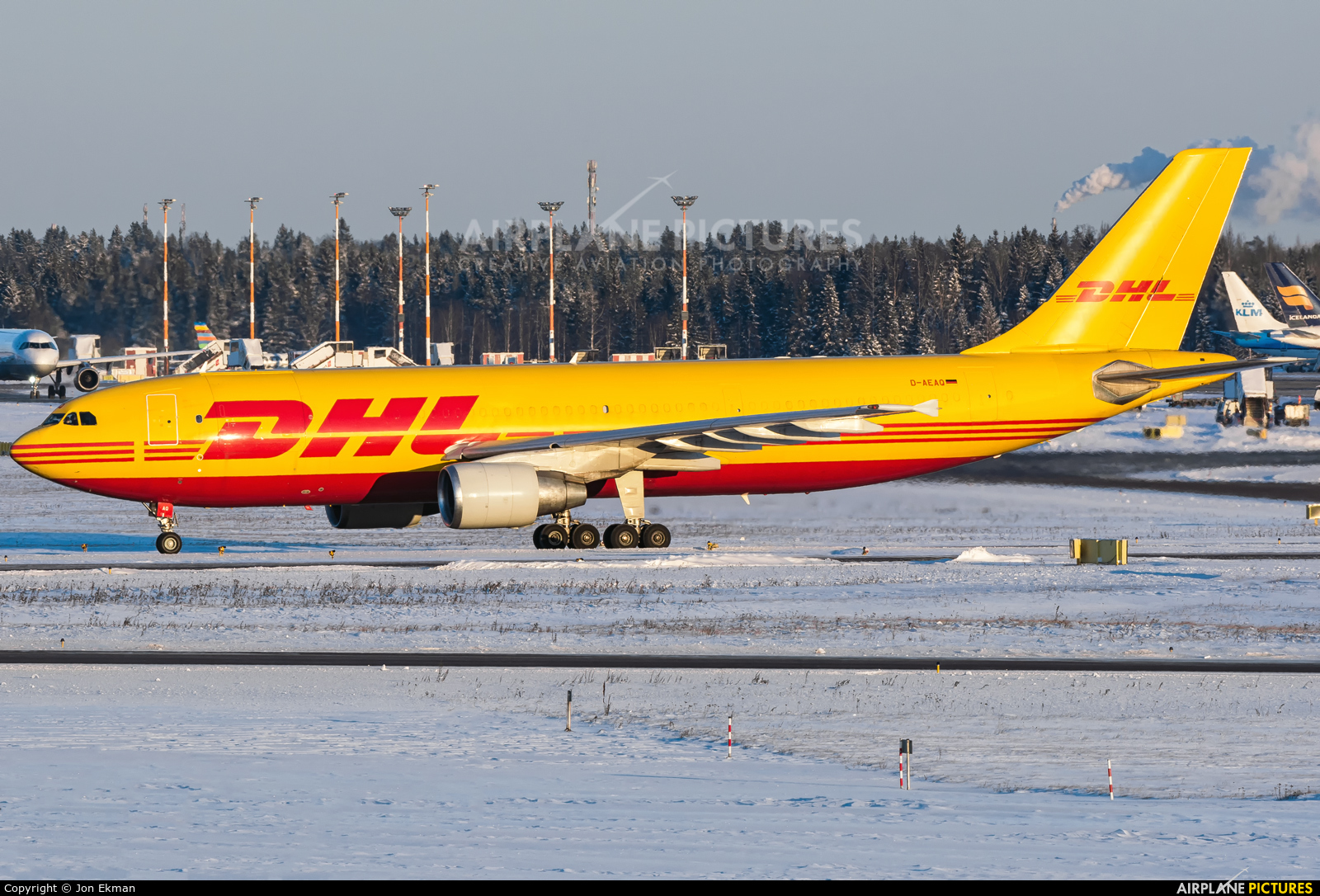 DHL Cargo D-AEAQ aircraft at Helsinki - Vantaa