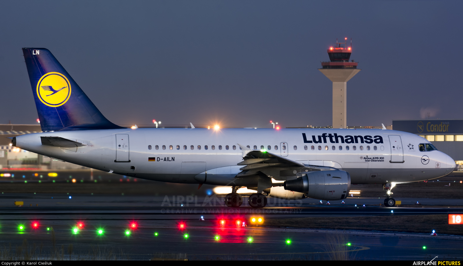 Lufthansa D-AILN aircraft at Frankfurt