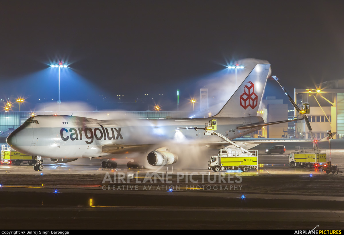 Cargolux LX-FCL aircraft at Stuttgart