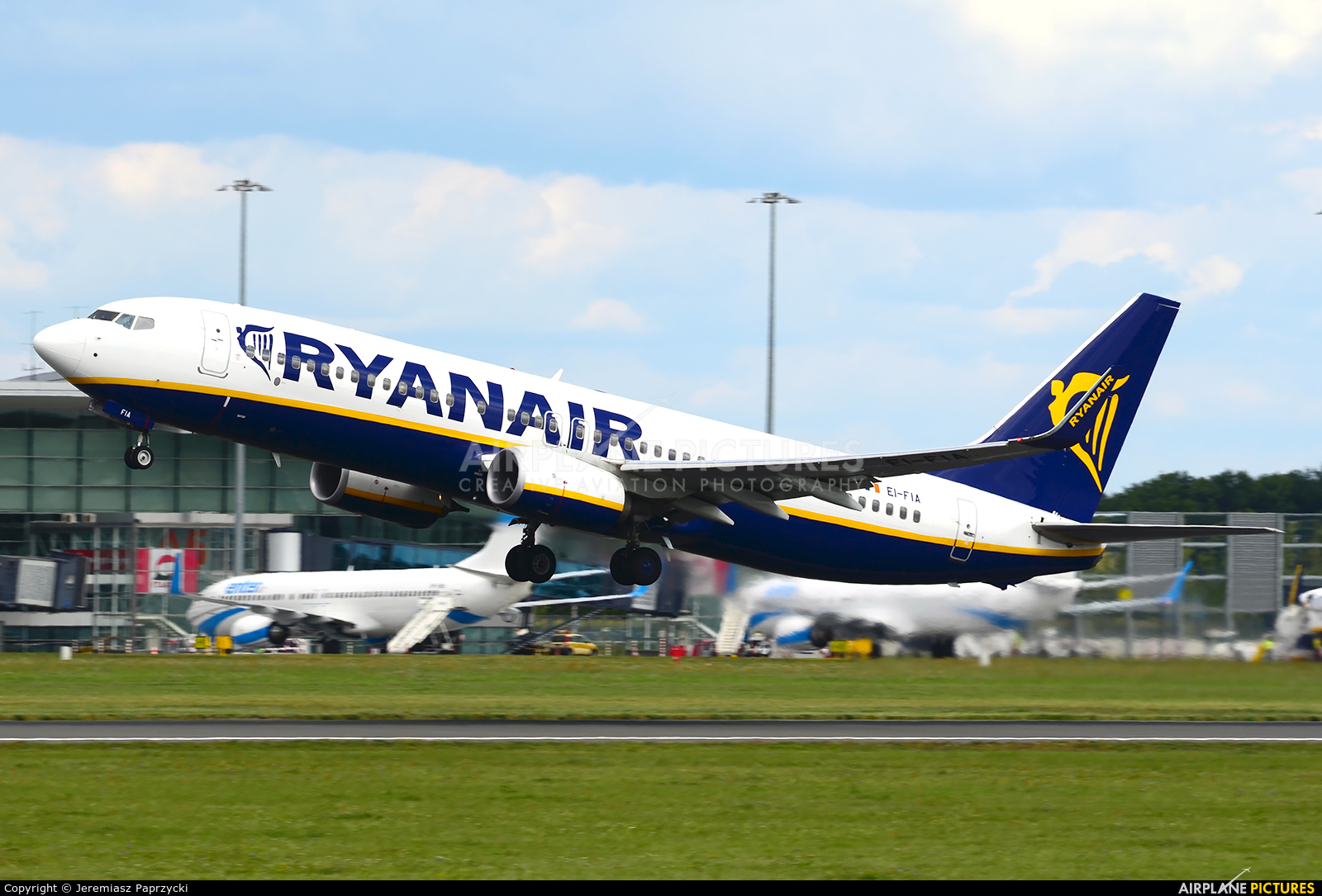 Ryanair EI-FIA aircraft at Wrocław - Copernicus