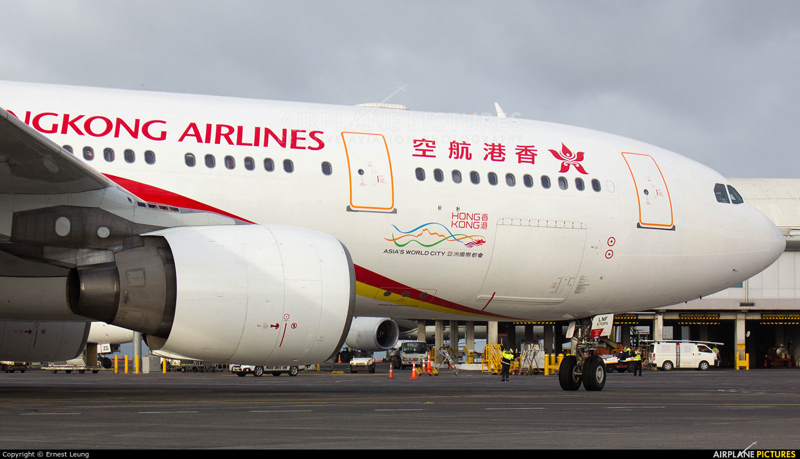 Hong Kong Airlines B-LNF aircraft at Auckland Intl