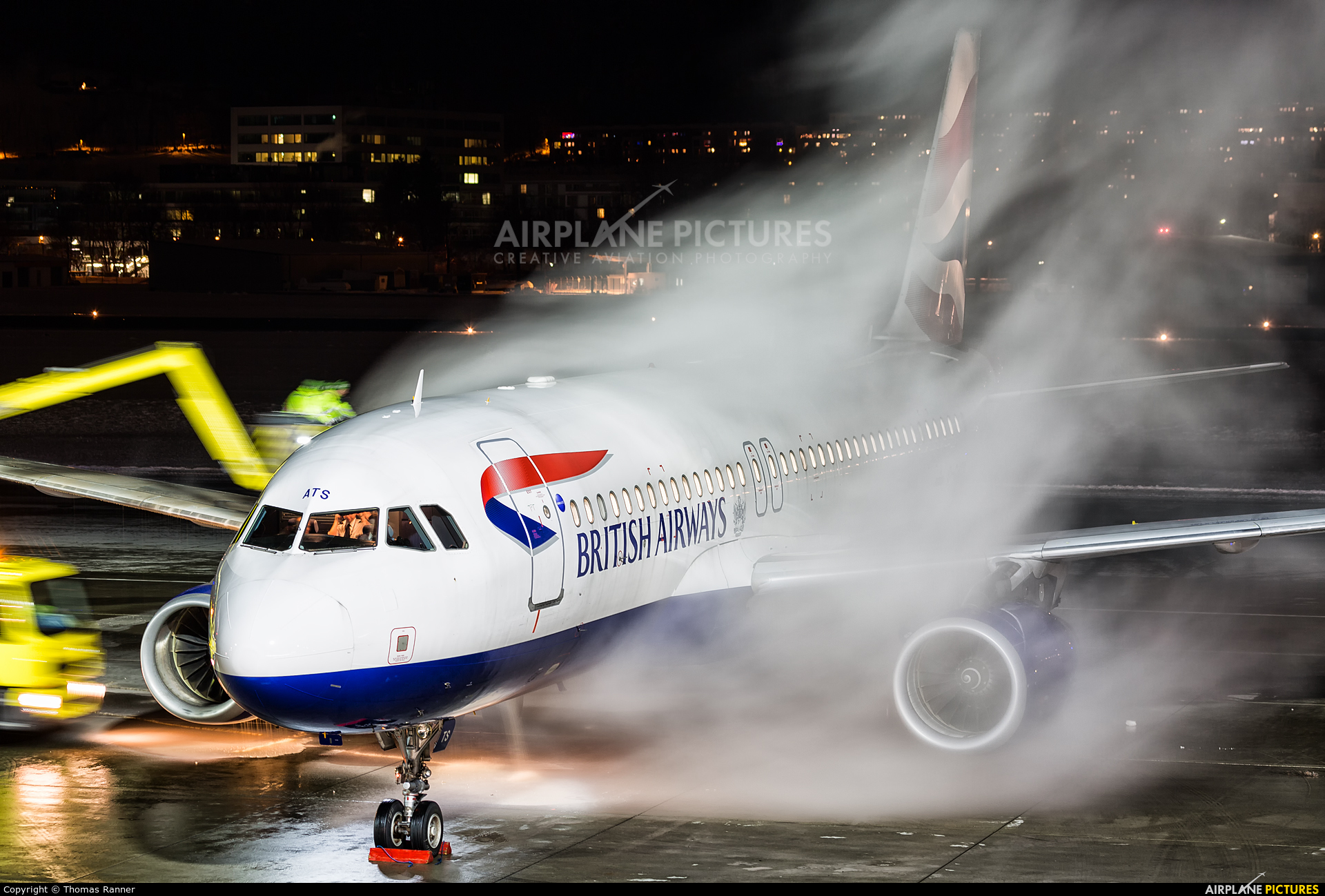 British Airways G-GATS aircraft at Innsbruck