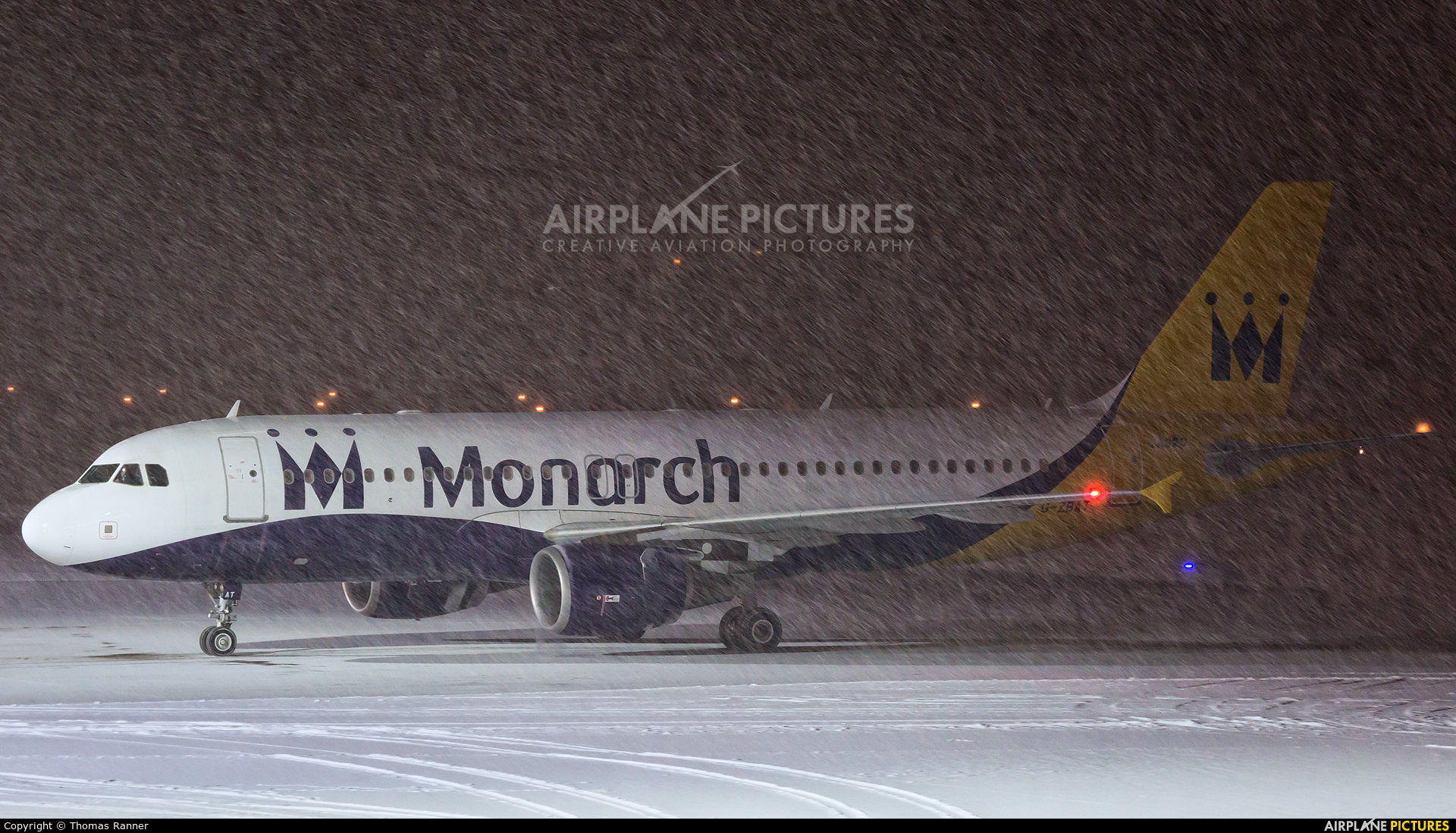 Monarch Airlines G-ZBAT aircraft at Innsbruck