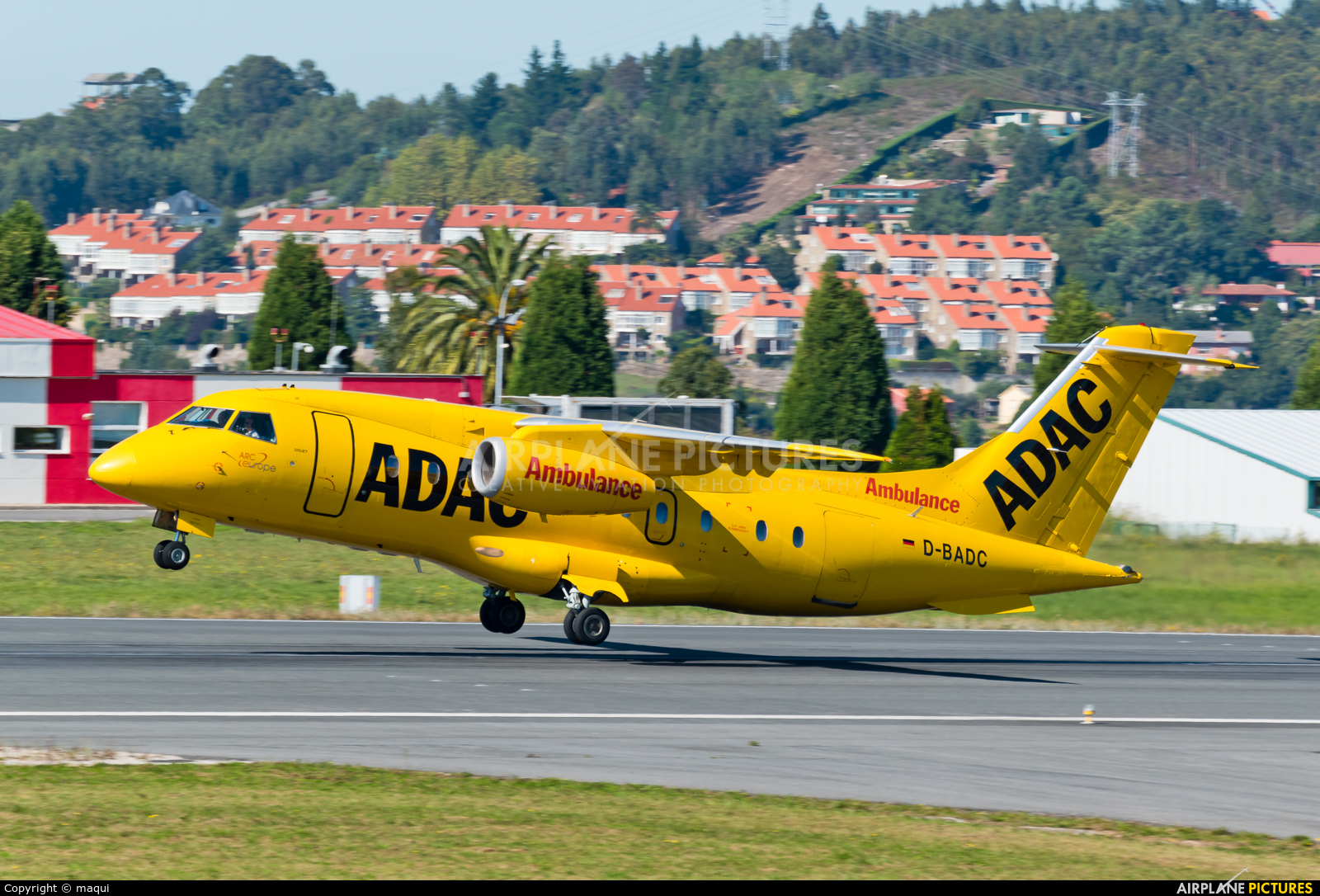ADAC Luftrettung D-BADC aircraft at La Coruña