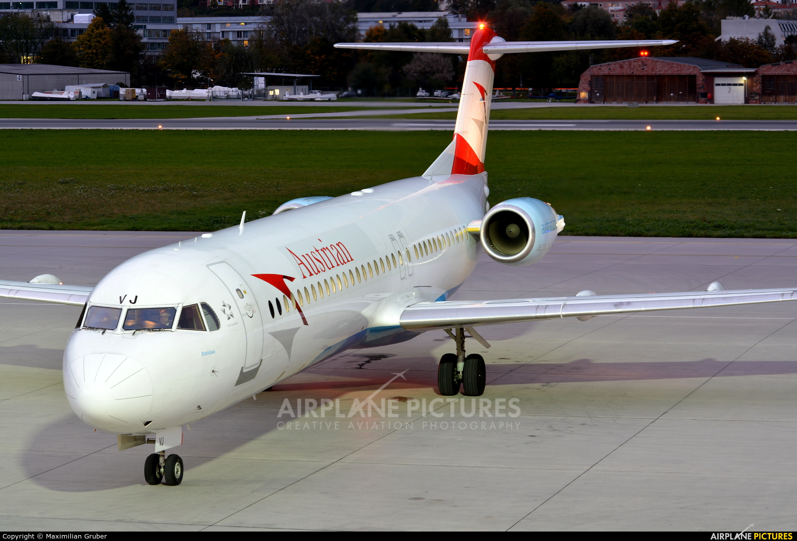 Austrian Airlines/Arrows/Tyrolean OE-LVJ aircraft at Innsbruck
