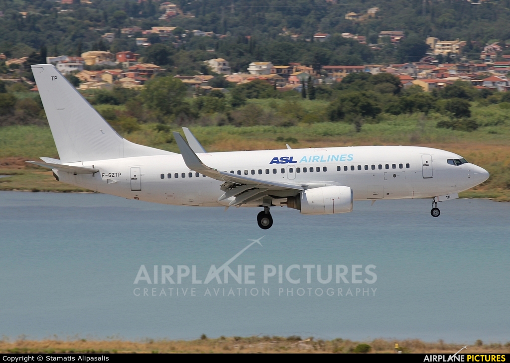 ASL Airlines F-GZTP aircraft at Corfu - Ioannis Kapodistrias