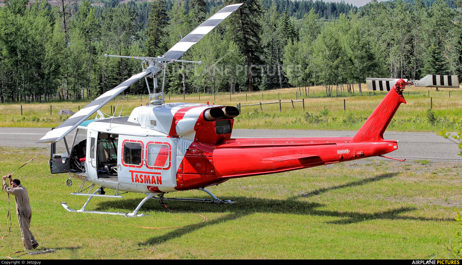 Tasman Helicopters C-FKGT aircraft at 100 Mile House, BC