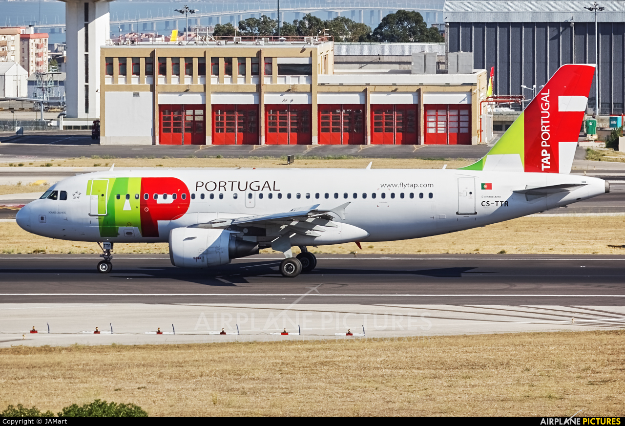 TAP Portugal CS-TTR aircraft at Lisbon