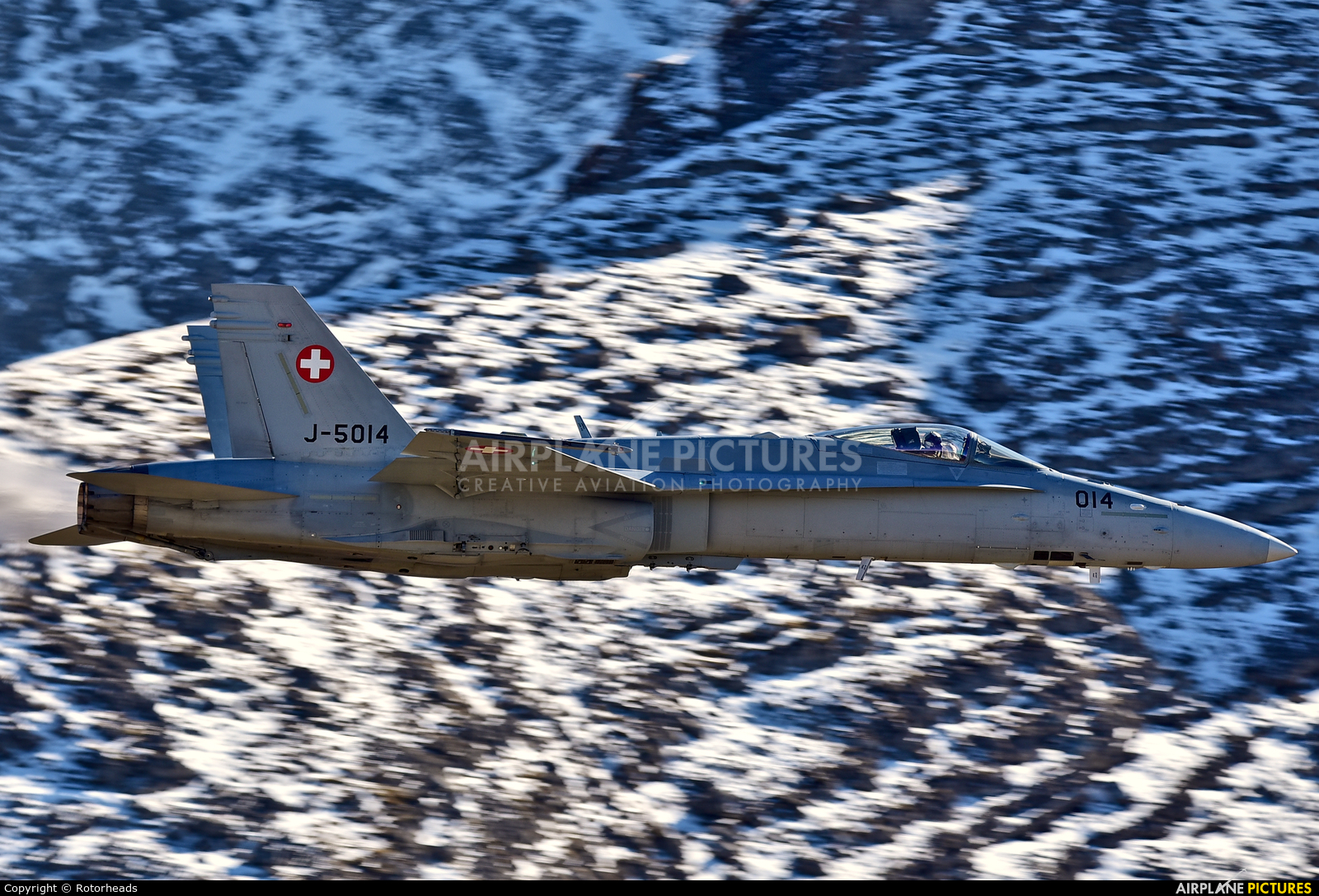 Switzerland - Air Force J-5014 aircraft at Axalp - Ebenfluh Range