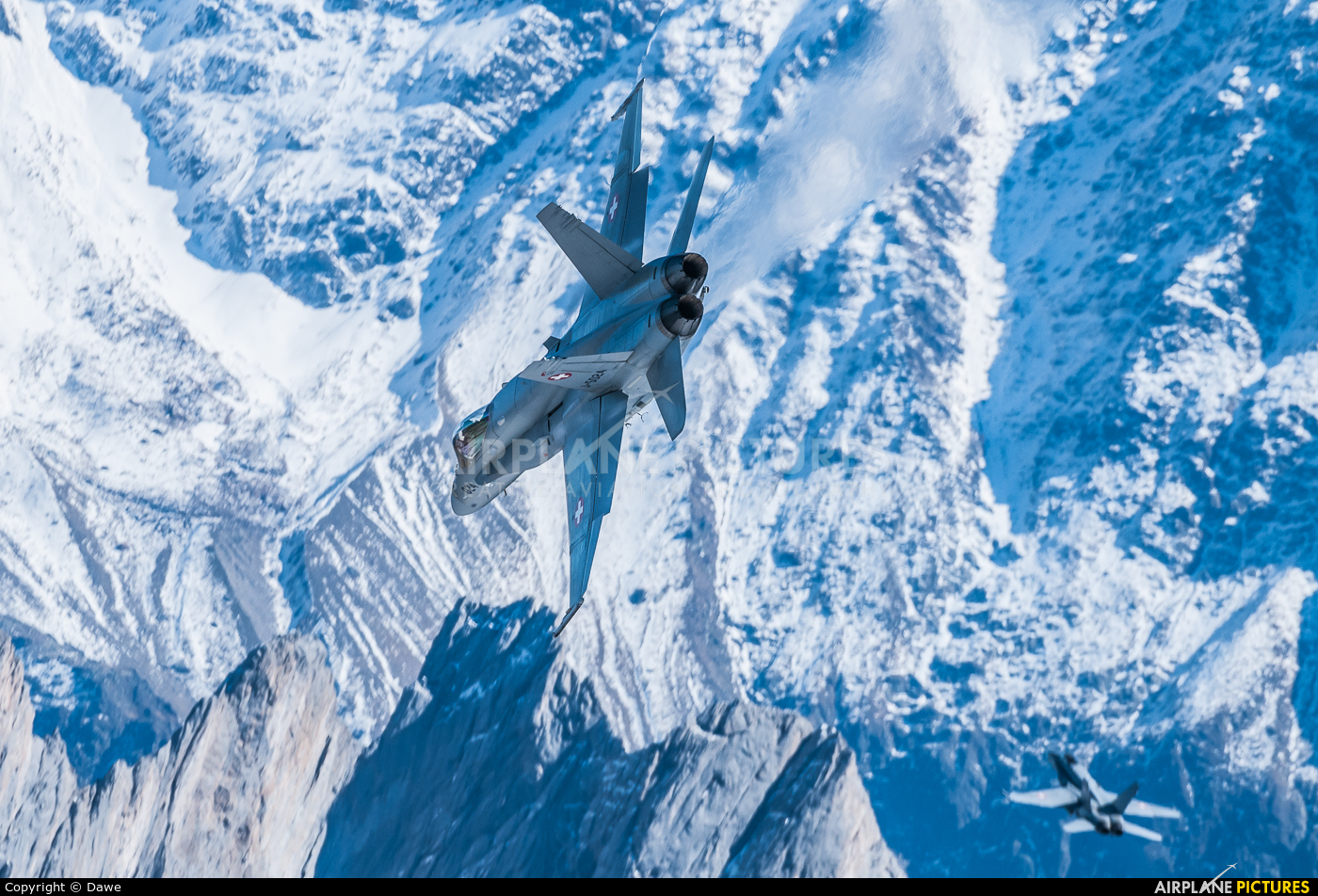 Switzerland - Air Force J-5024 aircraft at Axalp - Ebenfluh Range