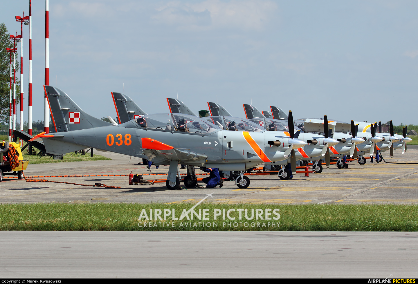 Poland - Air Force "Orlik Acrobatic Group" 038 aircraft at Radom - Sadków