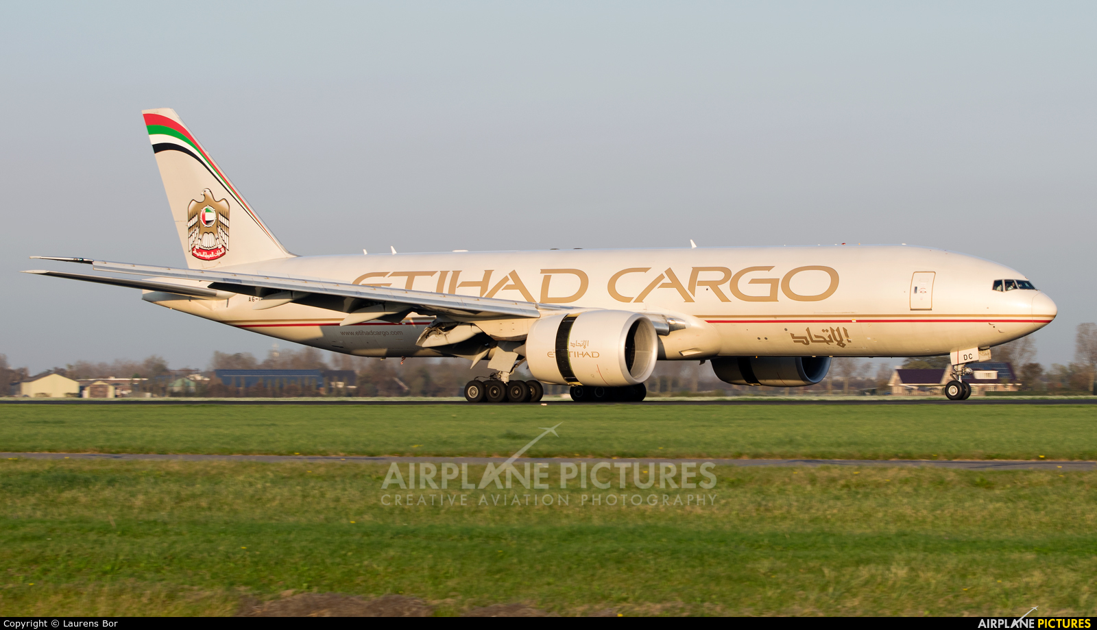 Etihad Cargo A6-DDC aircraft at Amsterdam - Schiphol