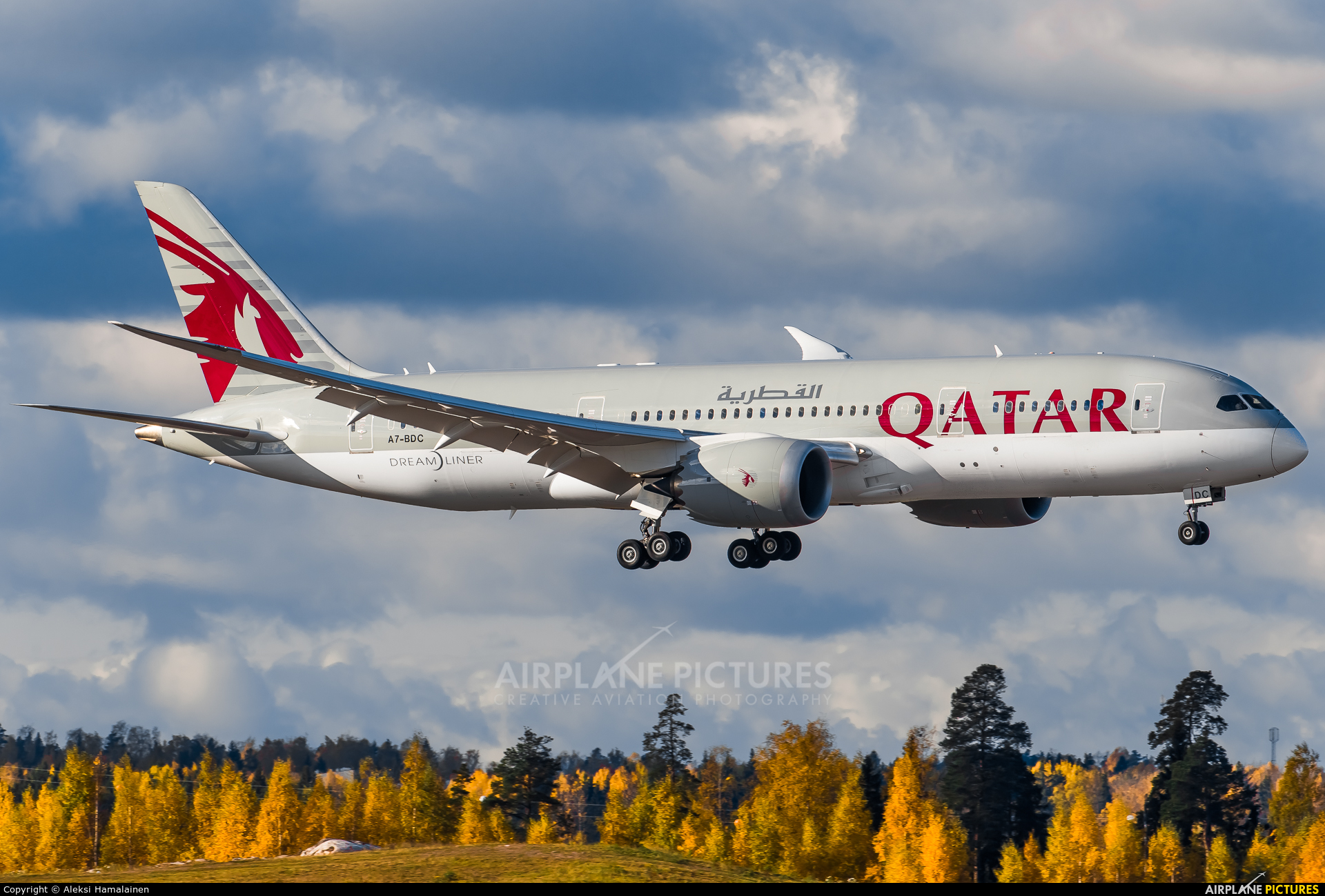 Qatar Airways A7-BDC aircraft at Helsinki - Vantaa