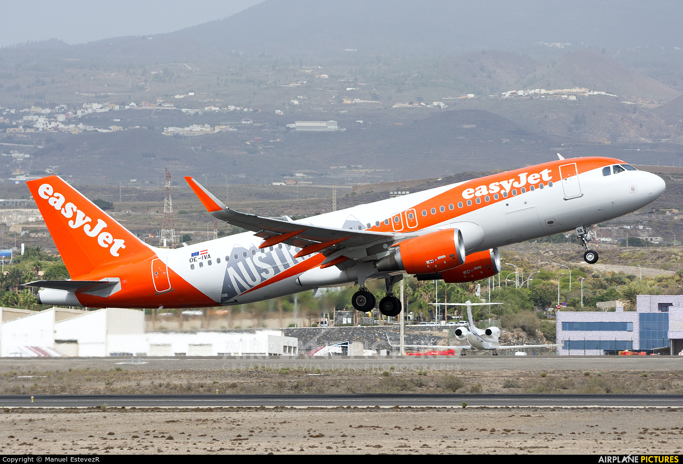 easyJet Europe OE-IVA aircraft at Tenerife Sur - Reina Sofia