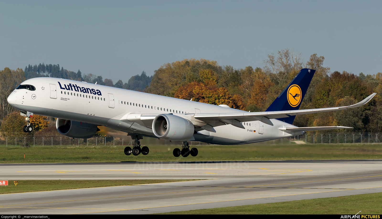 Lufthansa D-AIXC aircraft at Munich