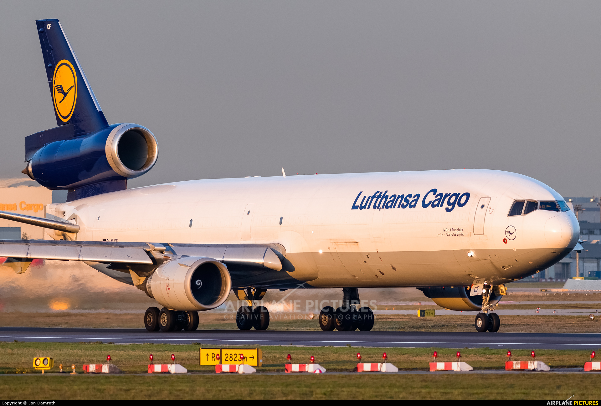 Lufthansa Cargo D-ALCF aircraft at Frankfurt