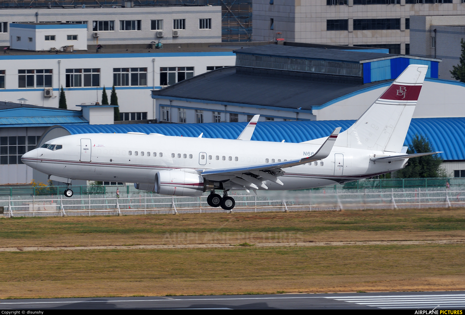 Private N666ML aircraft at Dalian Zhoushuizi Int'l