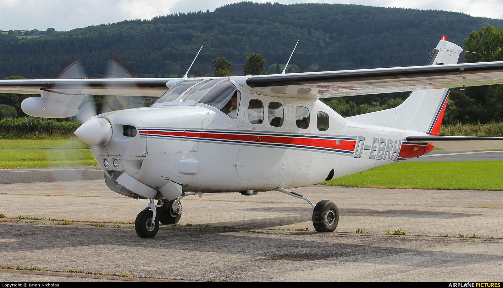 Private D-EBRH aircraft at Welshpool