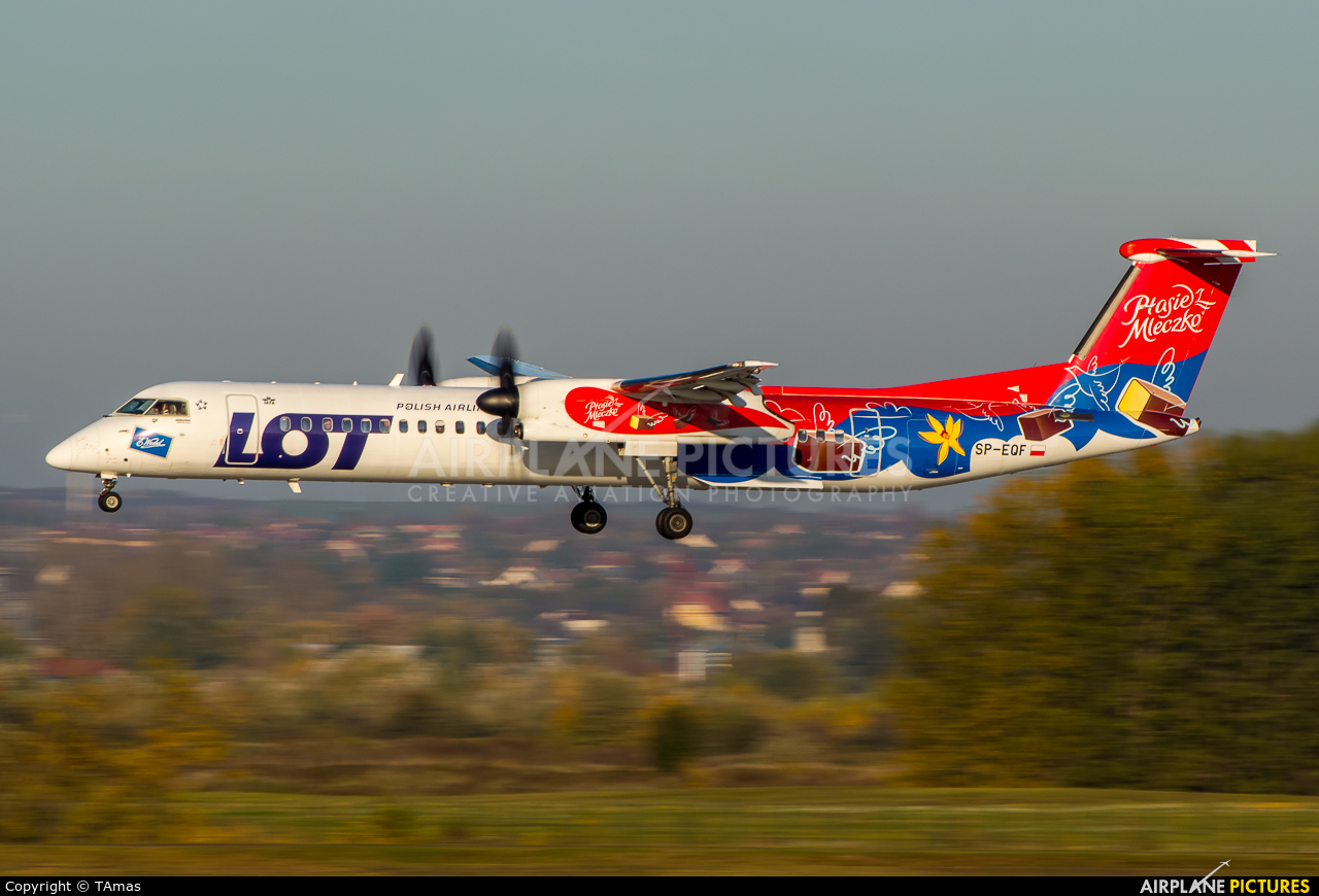 LOT - Polish Airlines SP-EQF aircraft at Budapest Ferenc Liszt International Airport