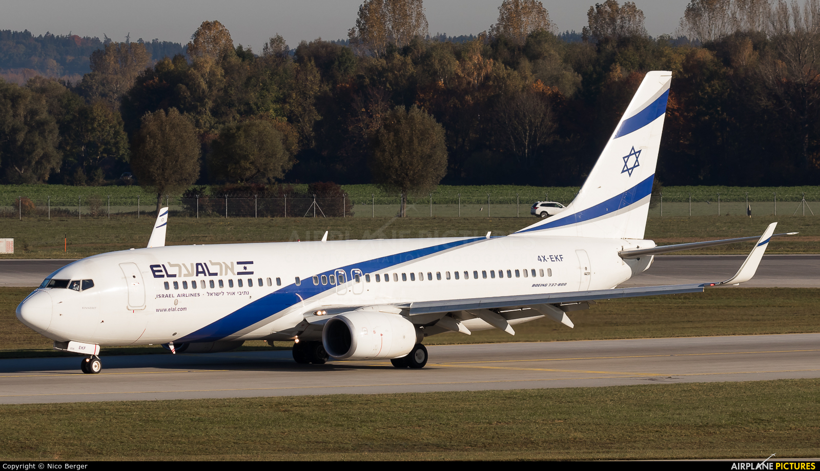 El Al Israel Airlines 4X-EKF aircraft at Munich