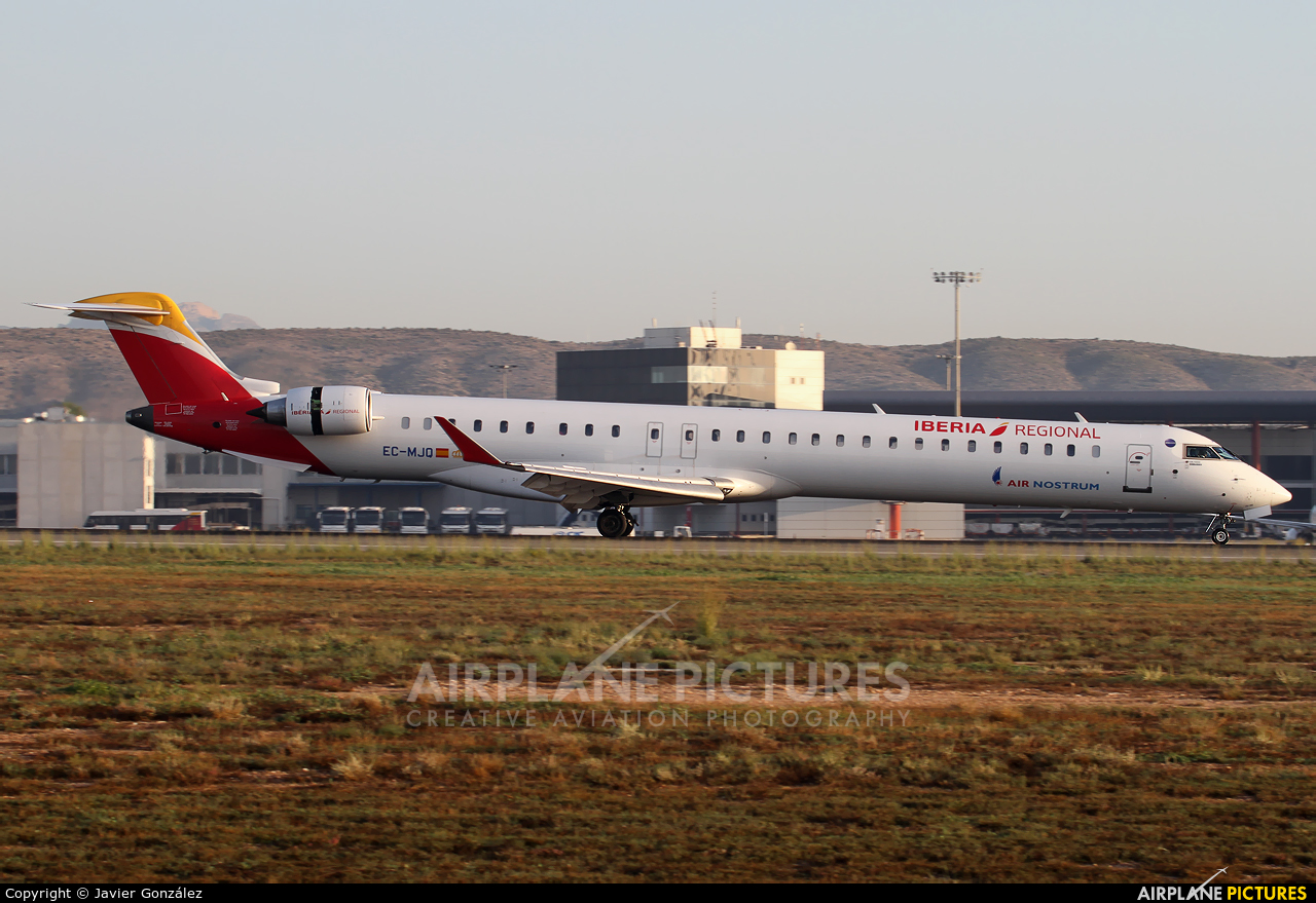 Air Nostrum - Iberia Regional EC-MJQ aircraft at Alicante - El Altet