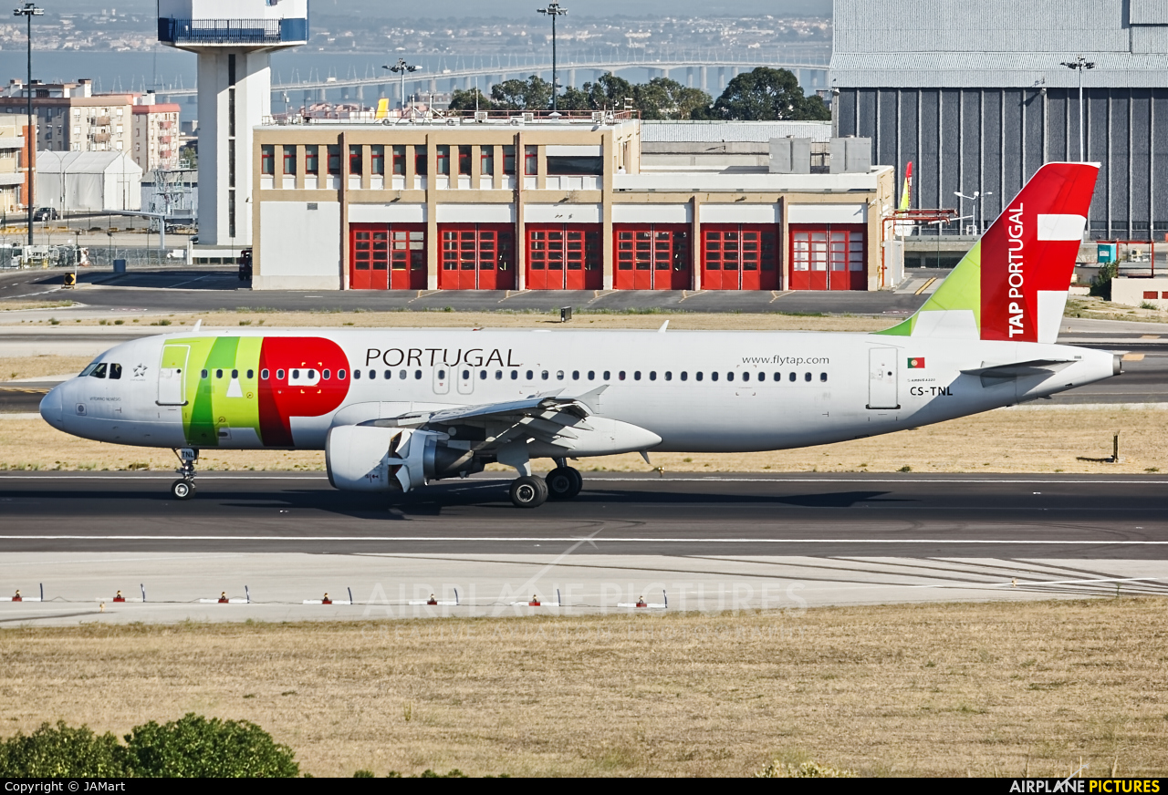 TAP Portugal CS-TNL aircraft at Lisbon