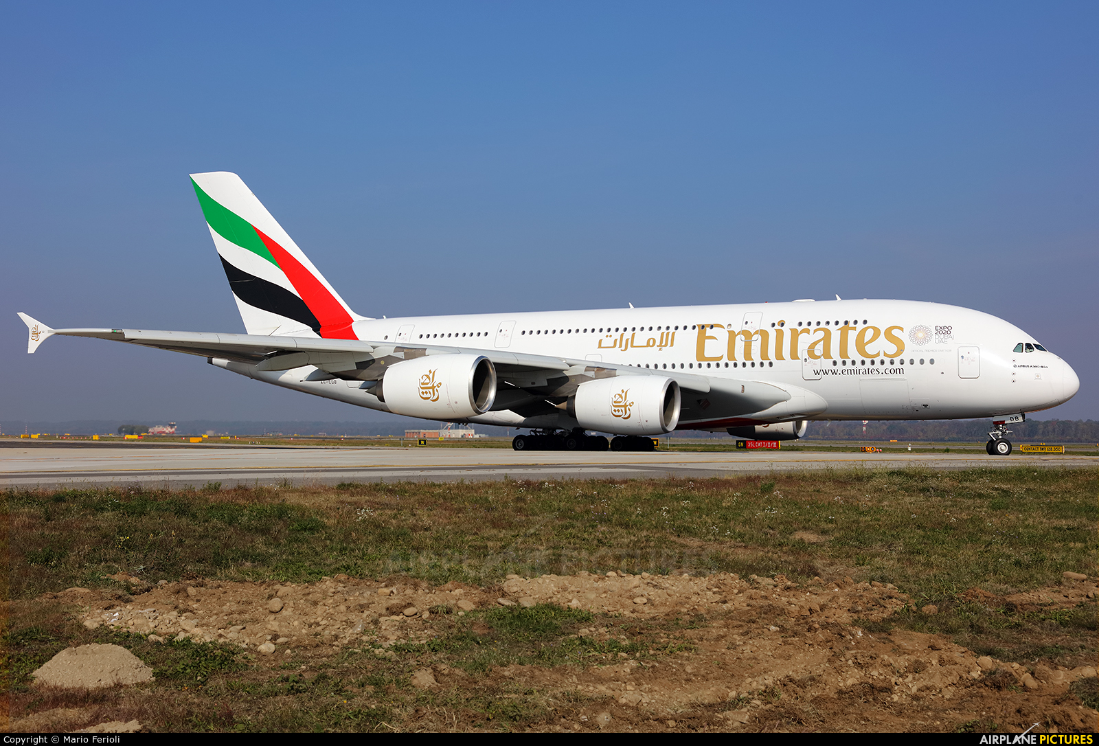 Emirates Airlines A6-EDB aircraft at Milan - Malpensa