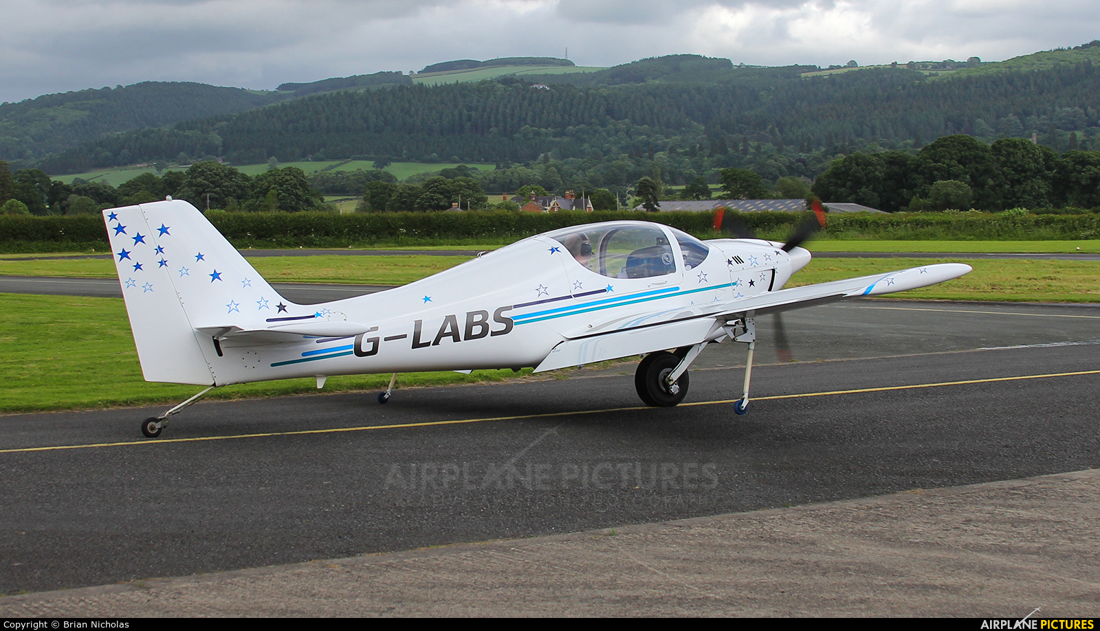 Private G-LABS aircraft at Welshpool