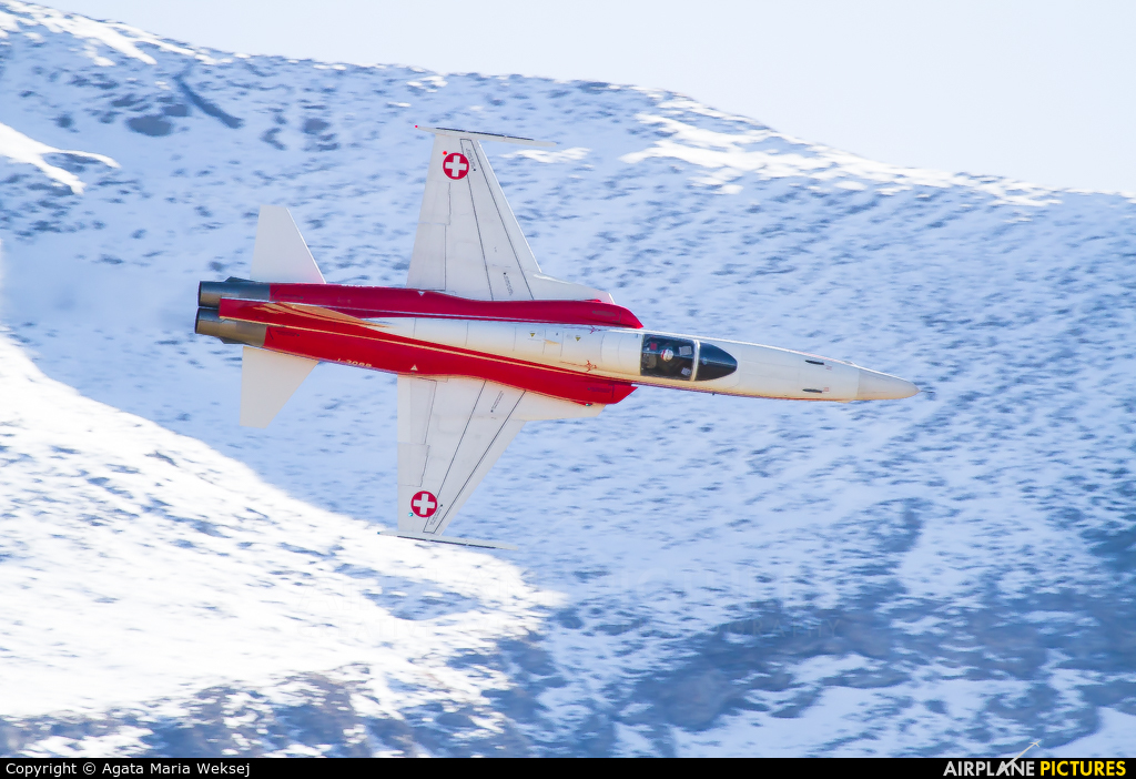 Switzerland - Air Force:  Patrouille de Suisse J-3088 aircraft at Axalp - Ebenfluh Range