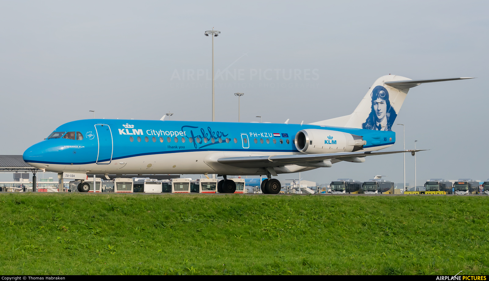 KLM Cityhopper PH-KZU aircraft at Amsterdam - Schiphol