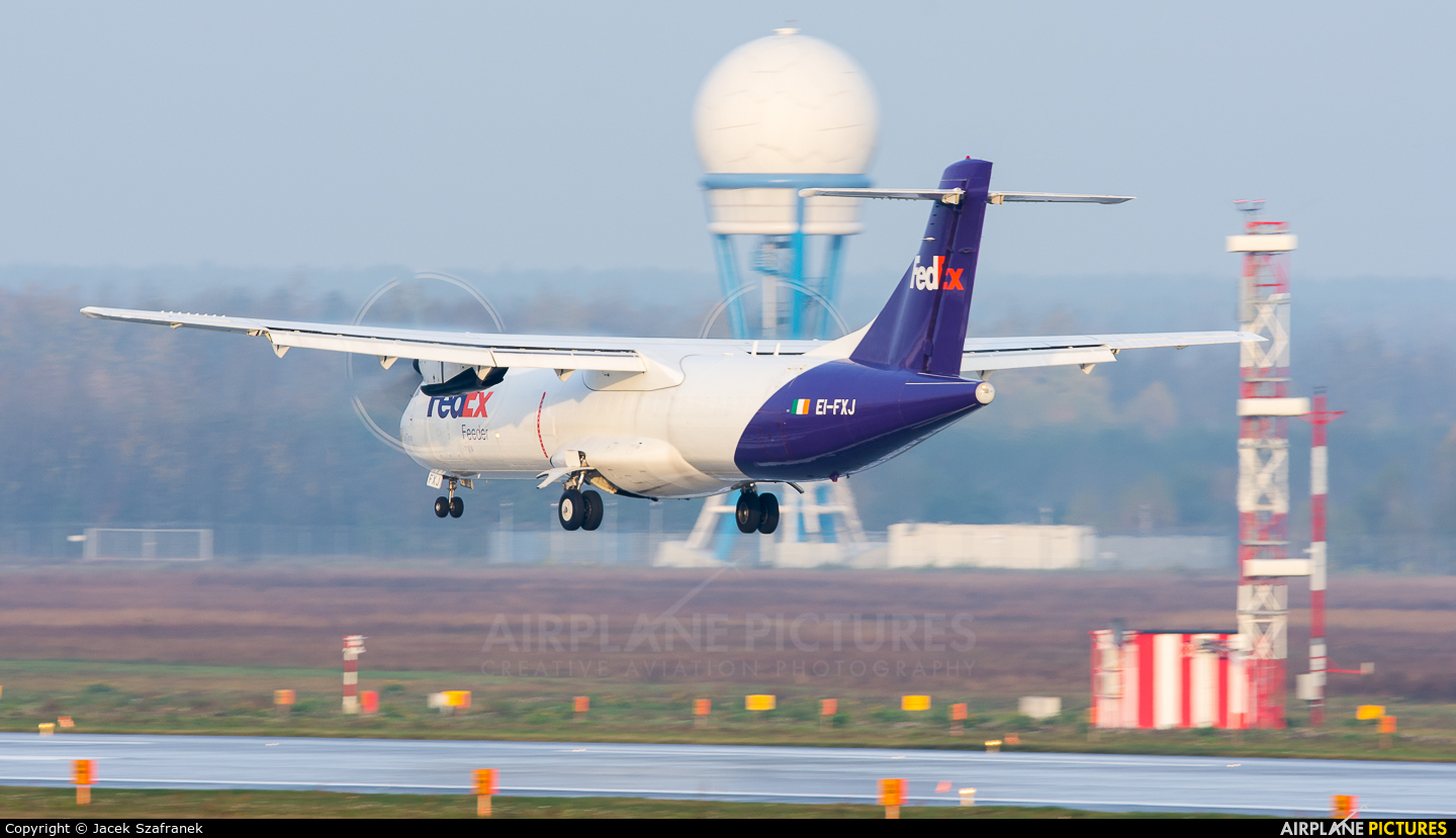 FedEx Feeder EI-FXJ aircraft at Katowice - Pyrzowice