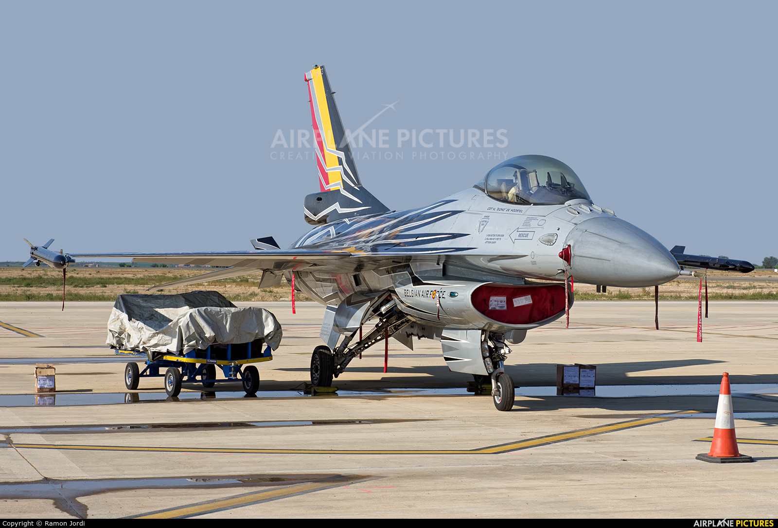 Belgium - Air Force FA123 aircraft at Lleida - Alguaire
