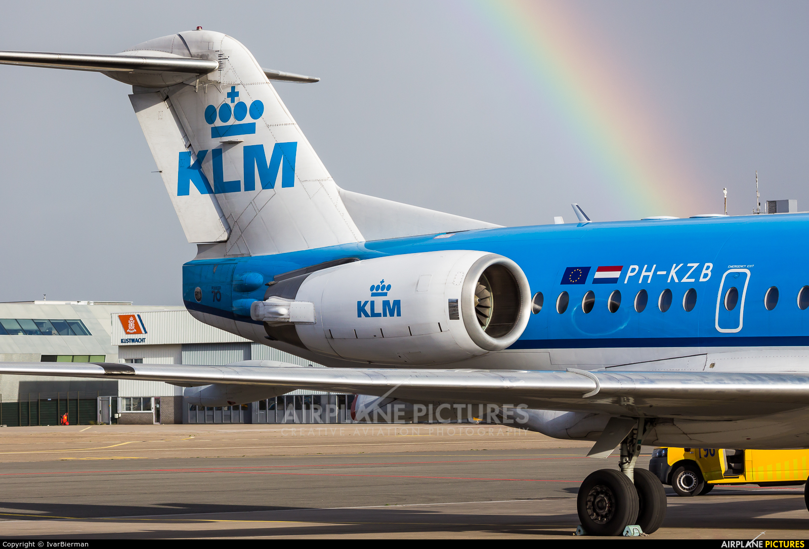 KLM Cityhopper PH-KZB aircraft at Amsterdam - Schiphol