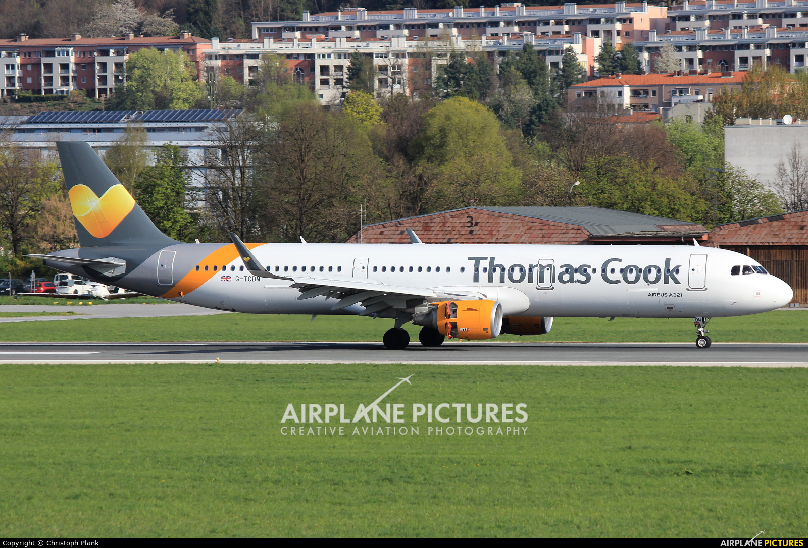 Thomas Cook G-TCDM aircraft at Innsbruck